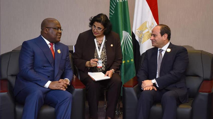الرئيس عبد الفتاح السيسي يلتقي برئيس جمهورية الكونغو الديمقراطية