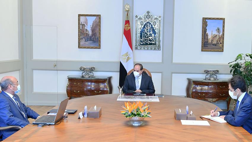 الرئيس عبد الفتاح السيسي يجتمع مع وزير العدل لمتابعة المخطط الإنشائي لمدينة العدالة بالعاصمة الإدارية