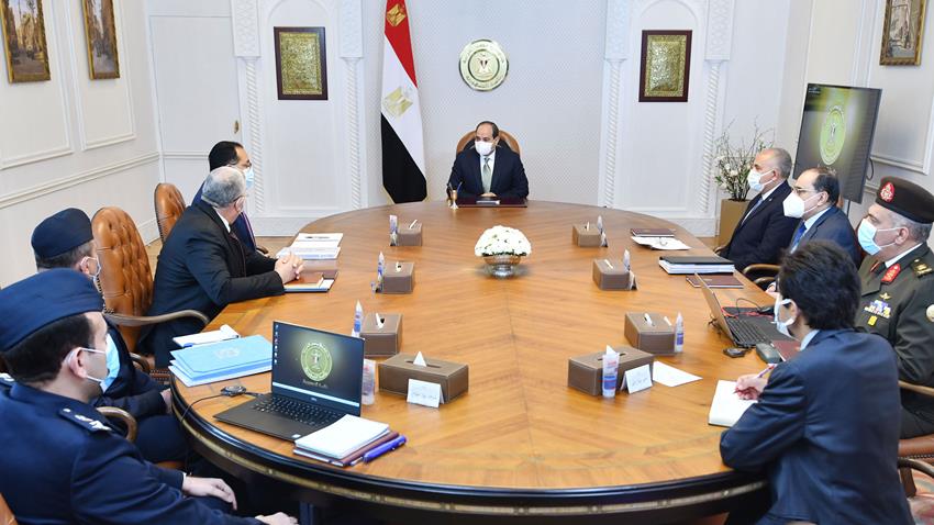 الرئيس عبد الفتاح السيسي يتابع تطورات الموقف التنفيذي للمشروع القومي للإنتاج الزراعي مستقبل مصر