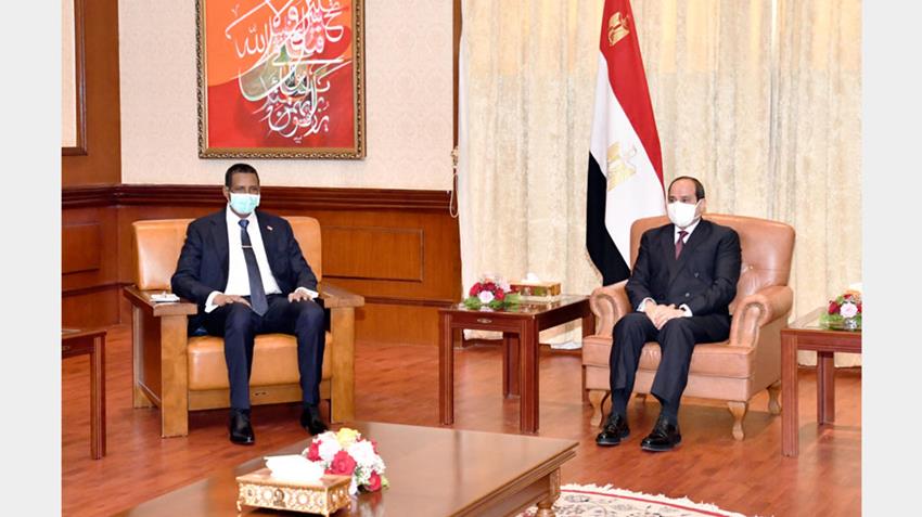 الرئيس عبد الفتاح السيسي يلتقي نائب رئيس مجلس السيادة الانتقالي السوداني