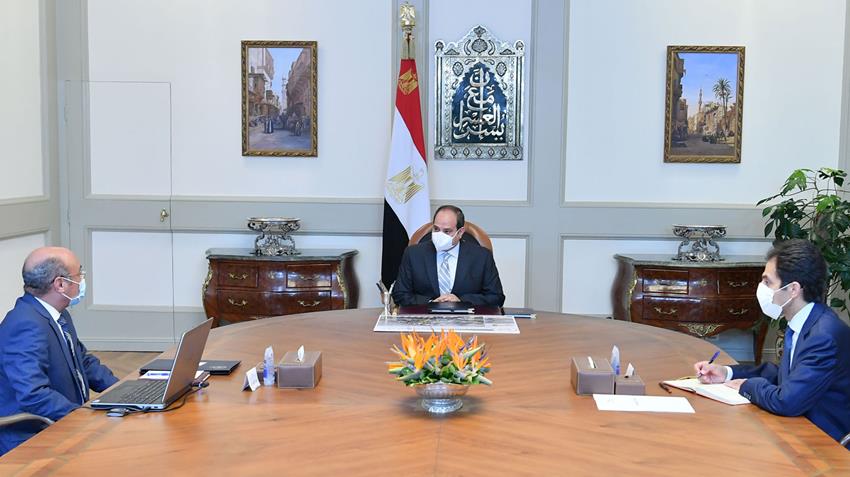 الرئيس عبد الفتاح السيسي يجتمع مع وزير العدل لمتابعة المخطط الإنشائي لمدينة العدالة بالعاصمة الإدارية