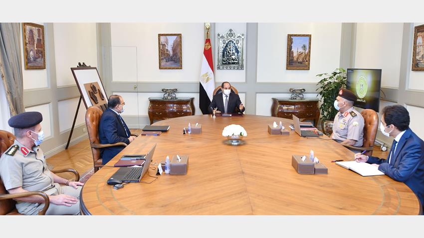 الرئيس عبد الفتاح السيسي يتابع الموقف التنفيذي لعدد من مشروعات الهيئة الهندسية على مستوى الجمهورية