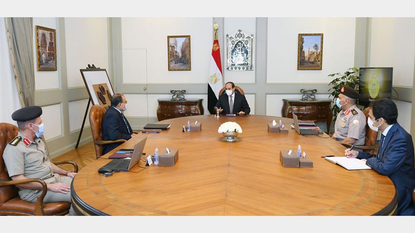 الرئيس عبد الفتاح السيسي يتابع الموقف التنفيذي لعدد من مشروعات الهيئة الهندسية على مستوى الجمهورية