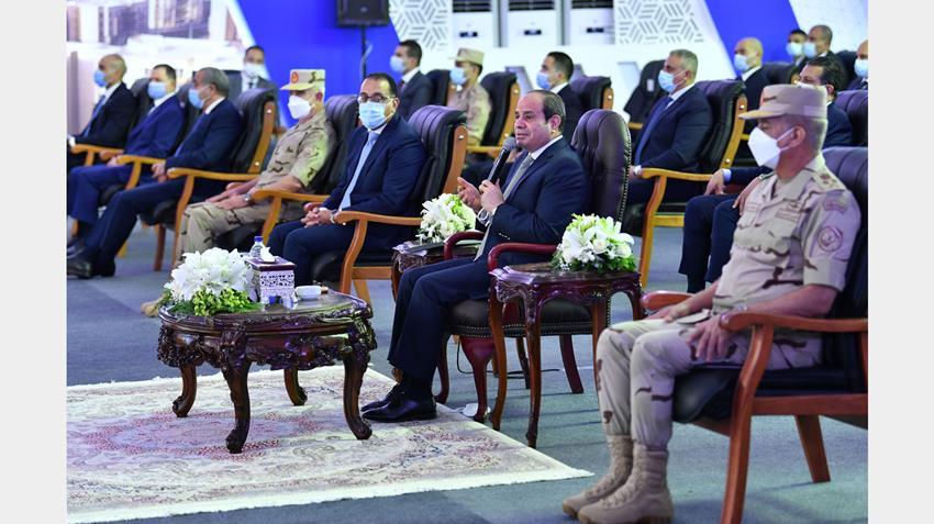 الرئيس عبد الفتاح السيسي يفتتح مجموعة مشروعات إسكان بديل المناطق غير الآمنة من منطقة ٦ أكتوبر