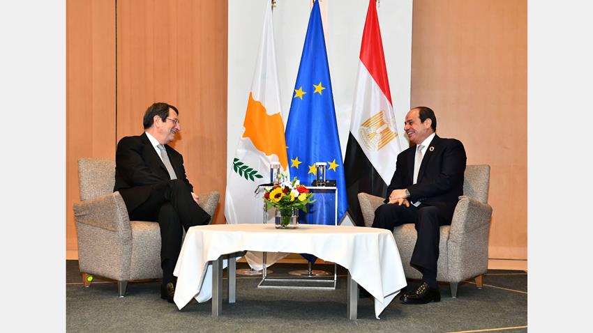 الرئيس عبد الفتاح السيسي يلتقي الرئيس القبرصي في العاصمة اليونانية أثينا