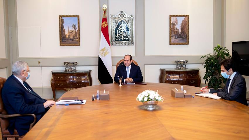 الرئيس عبد الفتاح السيسي يتابع الوضع الوبائي الراهن لانتشار فيروس كورونا على مستوى الجمهورية