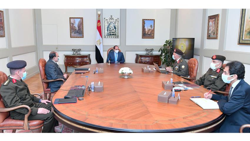 الرئيس عبد الفتاح السيسي يتابع الموقف الإنشائي لمشروعات الهيئة الهندسية على مستوى الجمهورية