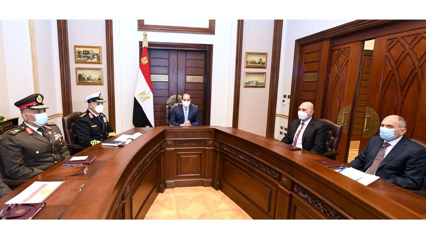 الرئيس عبد الفتاح السيسي يتابع مشروعات حماية الشواطئ الساحلية على البحر المتوسط