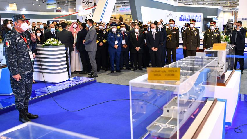 الرئيس عبد الفتاح السيسي يفتتح معرض مصر الدولي للصناعات العسكرية والدفاعية إيديكس ٢٠٢١