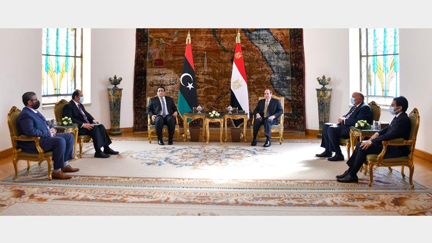 الرئيس عبد الفتاح السيسي يستقبل رئيس المجلس الرئاسي الليبي