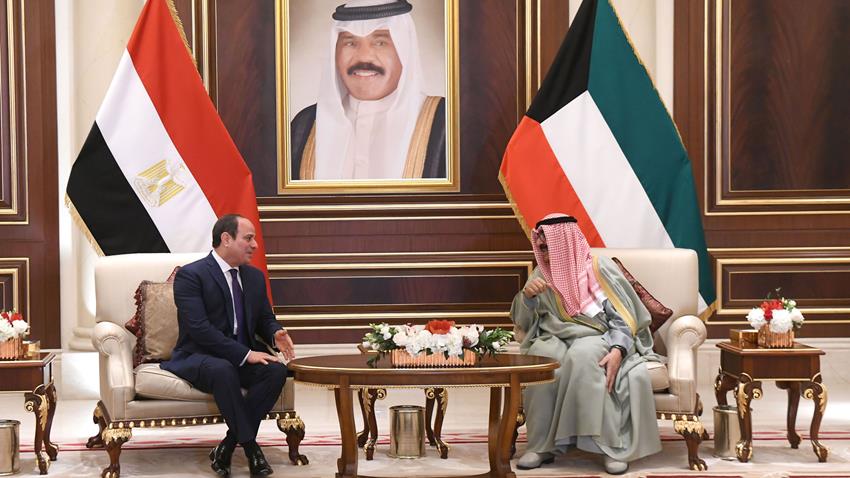 الرئيس عبد الفتاح السيسي يصل إلى دولة الكويت الشقيقة