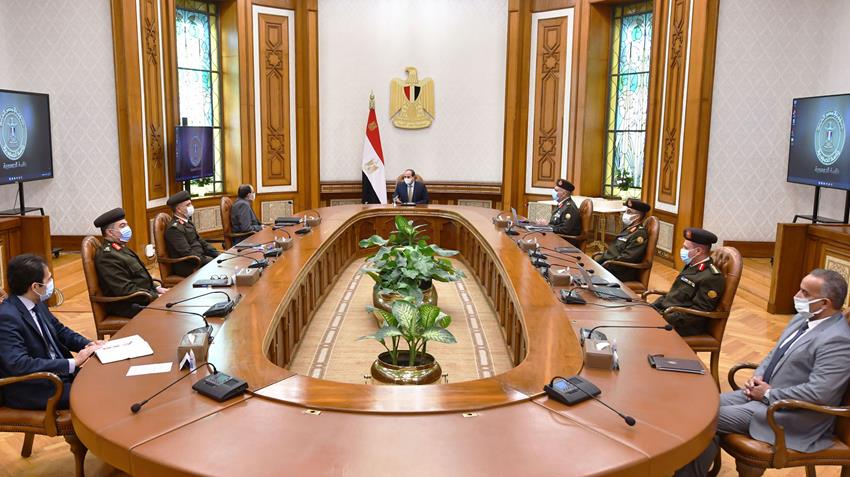 الرئيس عبد الفتاح السيسي يتابع الموقف التنفيذي لمشروعات الهيئة الهندسية على مستوى الجمهورية .