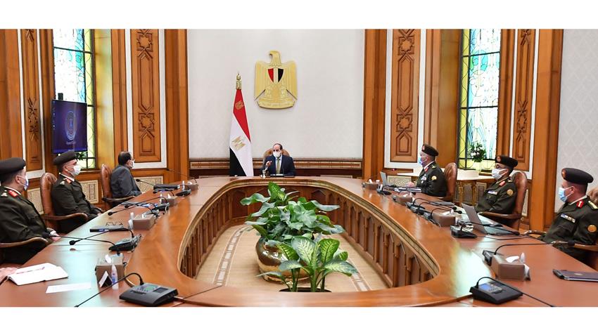 الرئيس عبد الفتاح السيسي يتابع الموقف التنفيذي لمشروعات الهيئة الهندسية على مستوى الجمهورية .