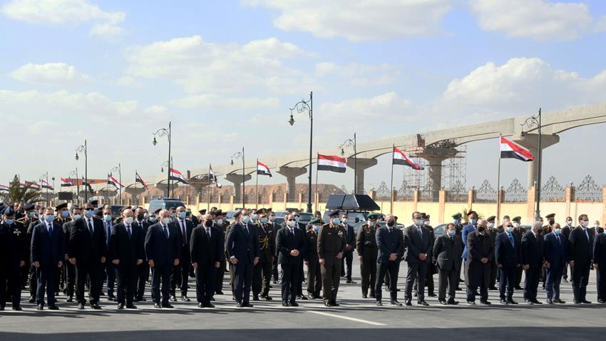 الرئيس عبد الفتاح السيسي يتقدم الجنازة العسكرية للفريق عبدرب النبي حافظ والفريق فخري عبد المنعم خليل