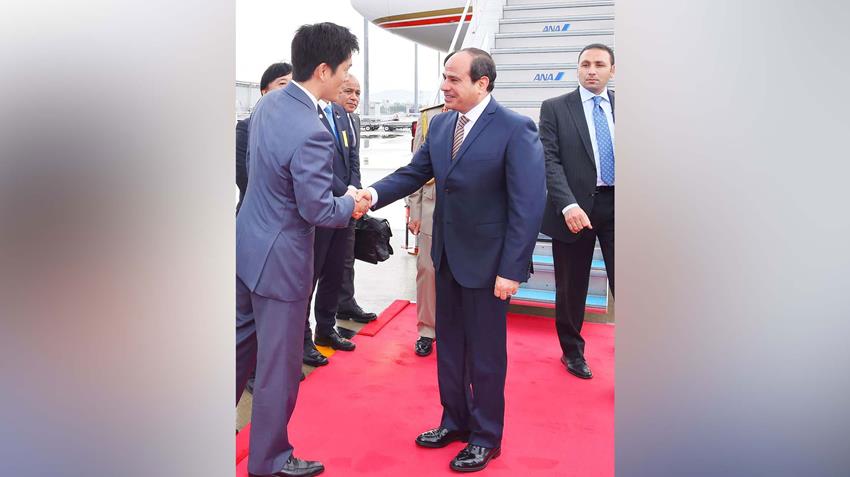 الرئيس عبد الفتاح السيسي يصل إلى مدينة أوساكا اليابانية للمشاركة في قمة مجموعة العشرين