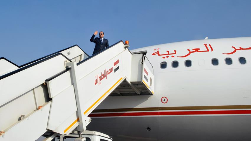 الرئيس عبد الفتاح السيسي يتوجه إلى العاصمة الأردنية عمان