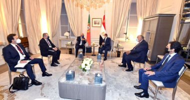 الرئيس السيسى يلتقى بمقر إقامته فى باريس رئيس وزراء البرتغال الرئيس السيسى يلتقى بمقر إقامته فى باريس رئيس وزراء البرتغال