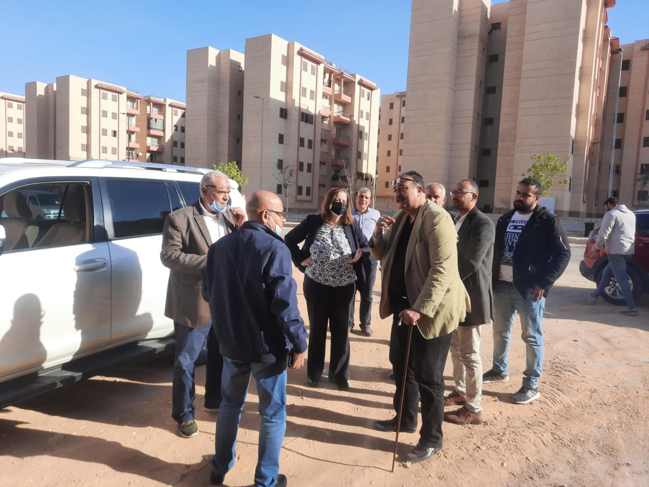مسئولو الإسكان يتفقدون الوحدات السكنية بمبادرة «سكن لكل المصريين» في أكتوبر الجديدة