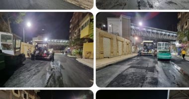 رصف شارع صبحى المحامى بالعمرانية والمدرسة الثانوى بمنشأة القناطر رصف شارع صبحى المحامى بالعمرانية والمدرسة الثانوى بمنشأة القناطر