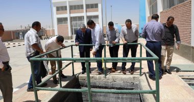 محافظ المنيا يتفقد محطة معالجة الصرف بالصحراوى الغربى تمهيدا لتشغيلها رسميا