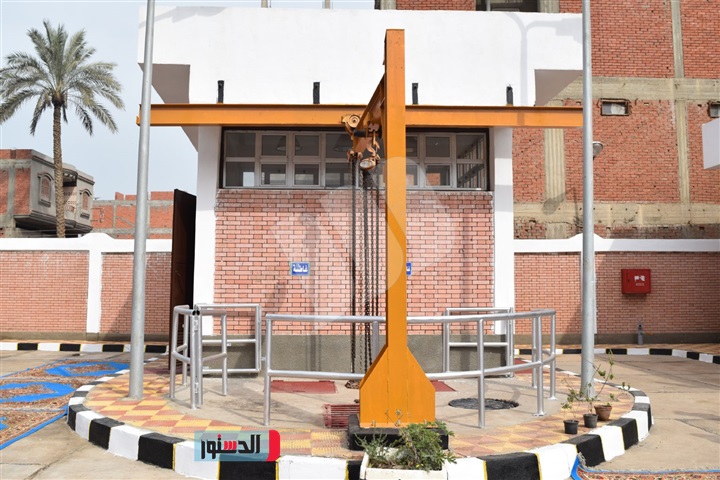 محطة رفع صرف صحى بقرية كوم النور‎