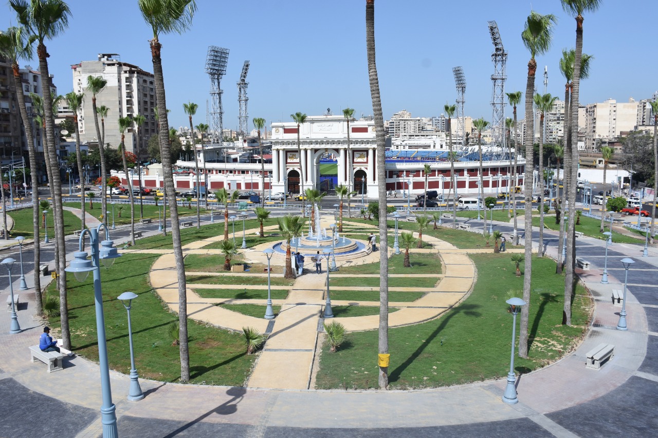 تطوير حديقة استاد الإسكندرية‎