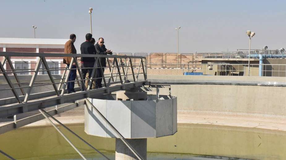 محطة المعالجة الثلاثية لمشروع صرف صحي أبنوب والفتح
