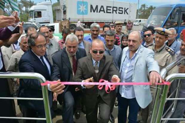 افتتاح مدخل مدينة كفر البطيخ