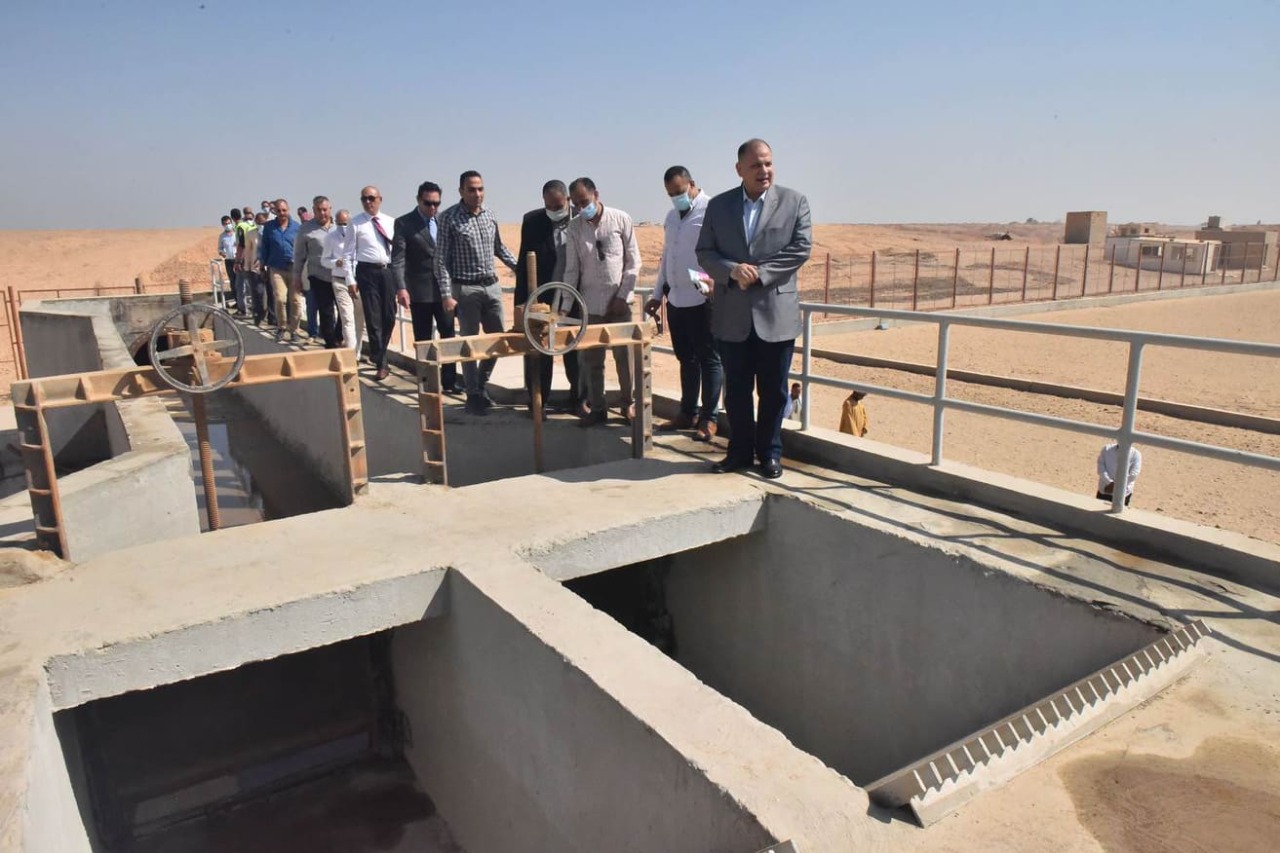 مشروع محطة معالجة مياه الصرف الصحي بقرية شطب التابعة لمركز أسيوط