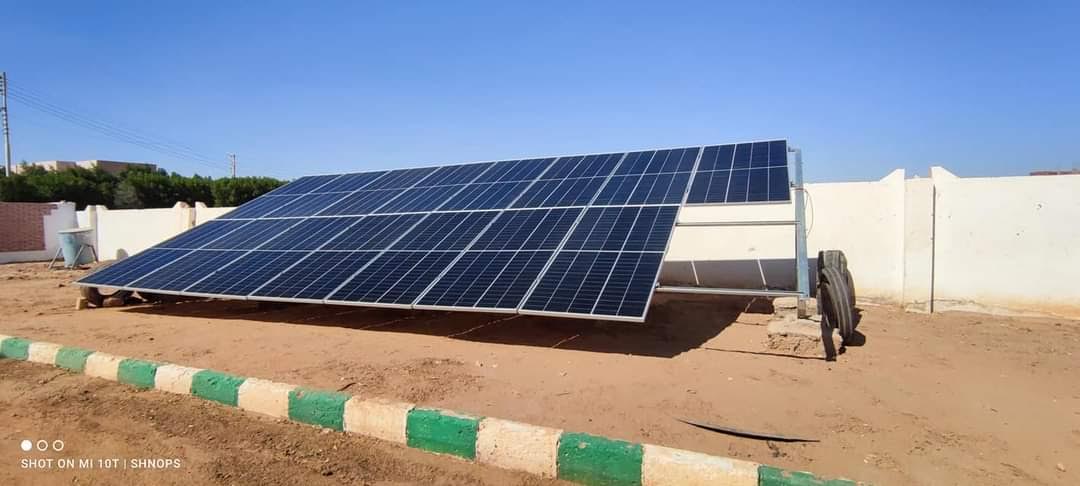 وحدة الطاقة الشمسية الخاصة بجمعية تنمية المجتمع المحلى بالبشندى