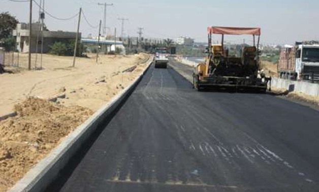 رصف طريق صليبة الخيام وحتى كبارى اولاد سالم بحرى