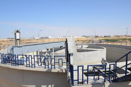 محطة معالجة الصرف الصحى فى منطقة C9 جنوب بورسعيد،