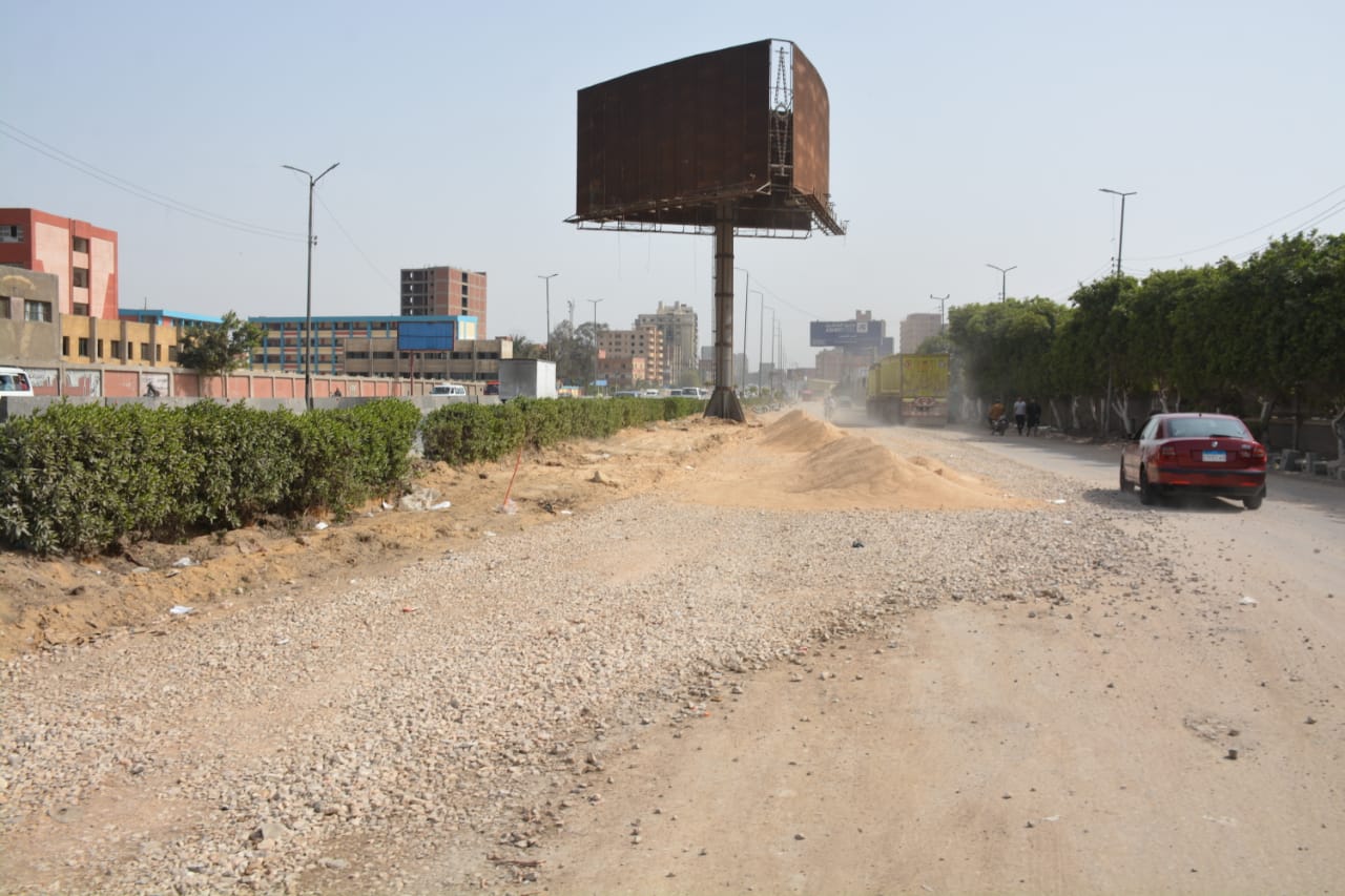 تطوير وتوسعة مدخل مدينة قليوب من الطريق الزراعي