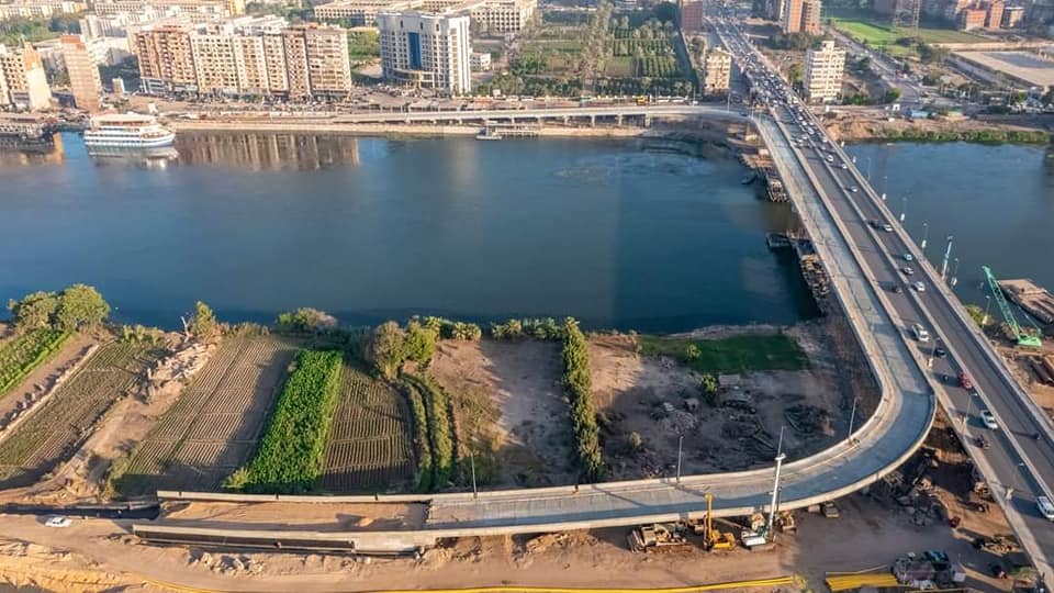 توسعة كوبرى جامعة المنصورة بمحافظة الدقهلية