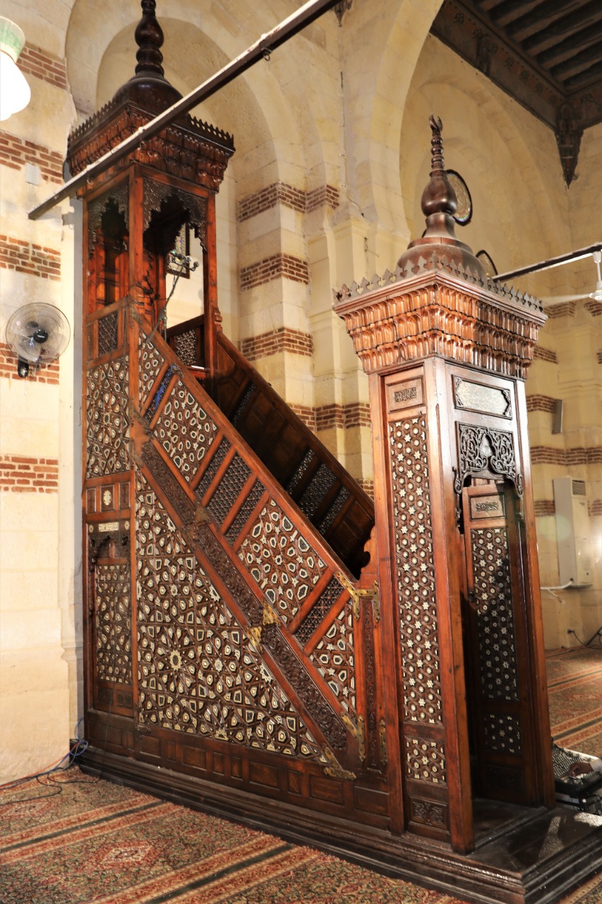 أعمال ترميم مسجد الإمام الشافعى