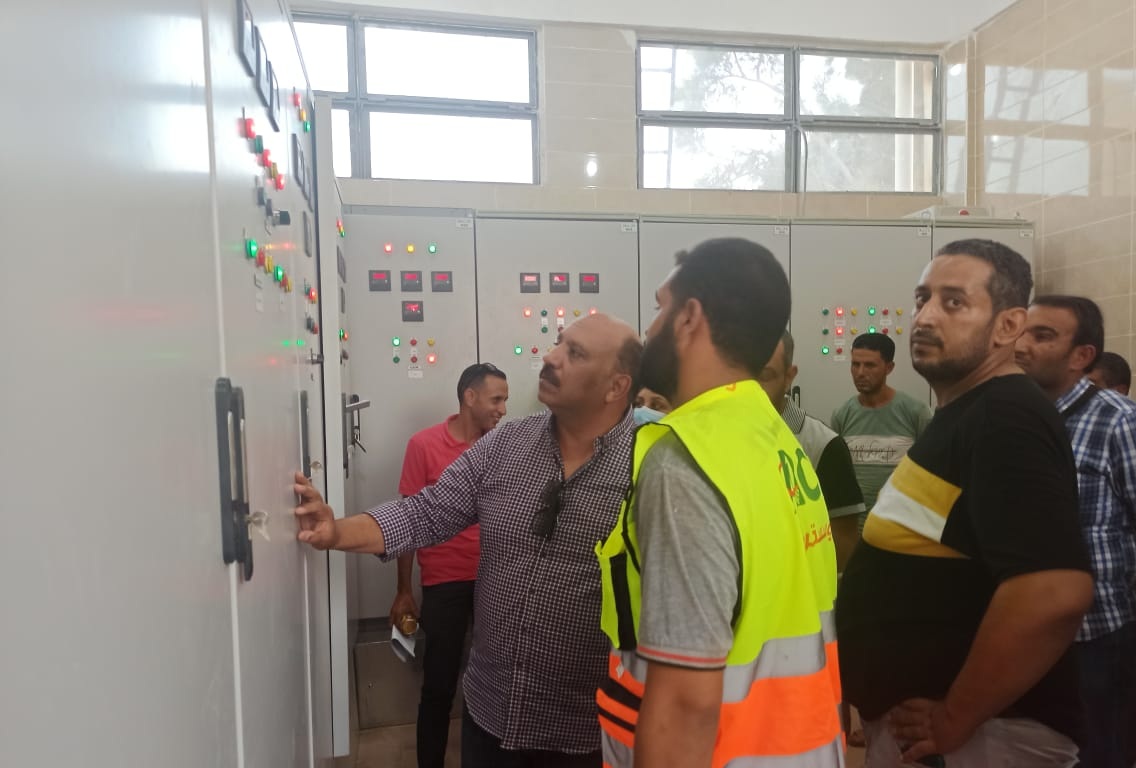 إفتتاح مشروع محطة رفع صرف صحي الشيخ غريب