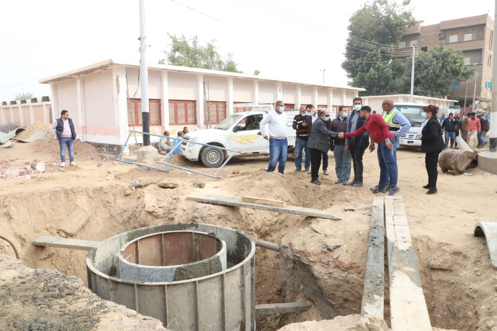 محطة معالجة الصرف الصحي  بقرية الزرابي مرحلة اولي