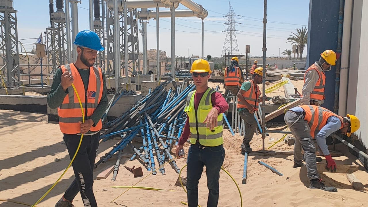 إنشاء محطة كهرباء بالمساعيد شمال سيناء